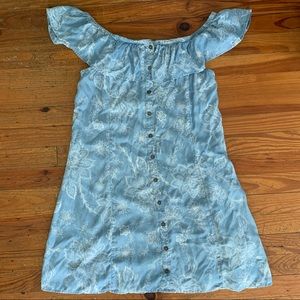 Gorgeous Chambray cottagecore Dress with Cute Pattern